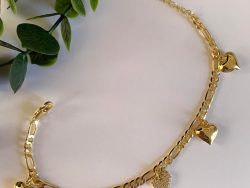 18k gold plated foot chain anklet