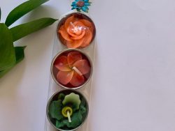 Floral hand made candles