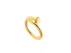 Gold nail ring