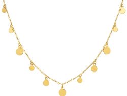 Gold coins necklace