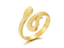 Gold cobra ring