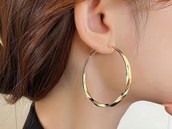 Big Hoop Gold Earrings
